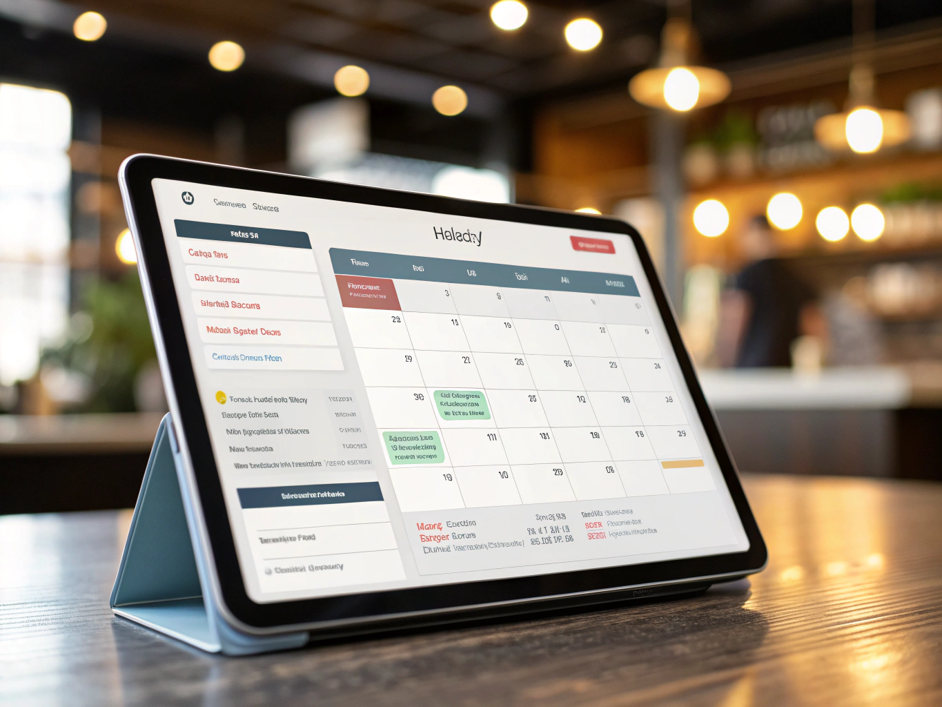 Digital calendar interface showing flexible cleaning appointment slots